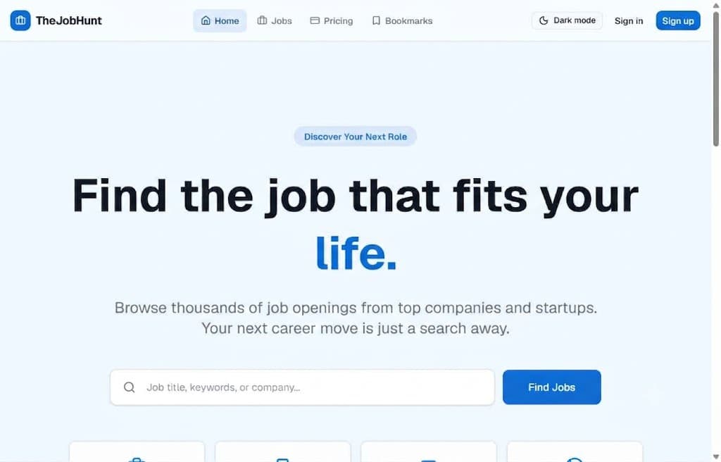 The Job Hunt - Latest Job Listing Dashboard